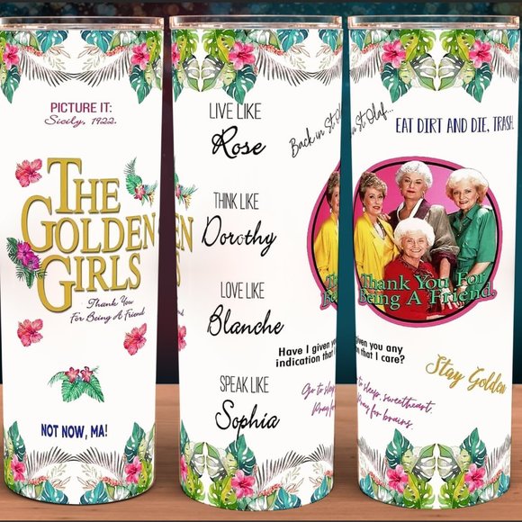 The Golden Girls Collage Tumbler 20oz - Picture 1 of 1